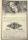 1909 Print Ad - Hilo Floor Finish Moller   Schumann Company New York