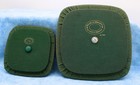 Set Of 2 Heart Of Dresden Apple Fabric Basket Lids     1995   1998     Quilted Cover