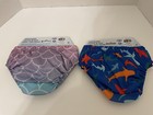 Swimways Reusable Unisex Swim Diapers Medium 12m 18-22 Lbs Upf 50  New Set Of 2