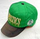 Boston Celtics Nba  Vtg 1990s Snapback Triangle Logo Hat Spell Out Young An Rare