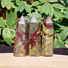 Wholesale Lot 1 Lb Natural Dragon Blood Stone Obelisk Tower Point Crystal Reiki