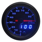 52mm 7 Color Oil Pressure Gauge 0-100 Psi sensor Analog digital Dual Disply Auto