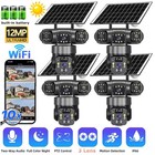 Solar Battery Powered Wireless Wifi Outdoor Pan tilt Home Security Camera System