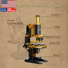 Retro Microscope Building Kit For Adults Antique Science Instrument Model