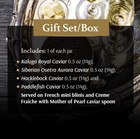 Noble Black Caviar Gift Set  osetra  Kaluga  Hackleback   Paddlefish 