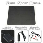 20w 12v Car Boat Yacht Solar Panel Battery Charger Power Supply Outdoor New