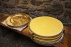 Gold Charger Plates Set 4 New Metallic Round Wedding Holiday Table Decor