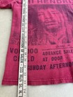 Jimi Hendrix Voodoo Shirt 1968 Tour Poster T-shirt Size Large Stone Free Red