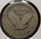 1925 P Standing Liberty Quarter -  90  Silver - Nice Detail - Free Shipping