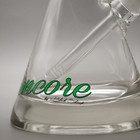 16  Thick 50mm Clear Matrix Hookah Water Pipe Glass Tobacco Bong Pounder Beaker