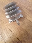 Vintage Set Of 8 Everlast Forged Aluminum Coaster Set W holder Bamboo Design