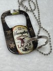 Yuengling Lager Beer Bottle Opener Keychain Key Ring Necklace Chic Magnet  Vaca