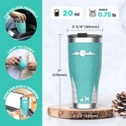 20 Oz Stainless Steel Travel Mug Double Wall Vacuum Insulated Tumbler Cups W lid