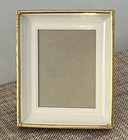 Vtg Gold Ornate Picture Frame Mcm Leaf Border Shadow Box Style Fits 2 5x3 5