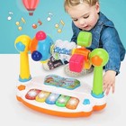 Baby Piano Toys Kids Rotating Music Piano Keyboard With Light Sound  Musical  
