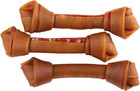 3 Large Rawhide Free Dog Chews Chicken Vegetables Peanut Butter Adult Treats