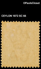 Ceylon 1872 Sc 66 Queen Victoria 8c Orange Mvlh P14 F vf