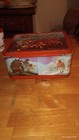 Vintage Metal Lunchbox W  Fantasy Battle Artwork  Red Trim - No Thermos