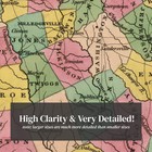 Old Map Of Georgia 1824 - Vintage Georgia Art