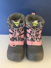 Western Chief Girls Snow Boots Size 4 Pink Plaid Faux Fur Lined Winter Boots