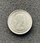 1954 Australia Silver Florin  Elizabeth Ii  2-year Type  Km-54   tm877