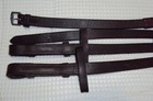 Collegiate Event Show Reins - Quality Leather rubber - 5 8  X 108  - Great    2 
