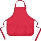 Apron Commercial Restaurant Home Bib Spun Poly Cotton Kitchen Aprons 3 Pocket   