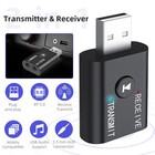Wireless Usb Bluetooth 5 0 Audio Transmitter Receiver Adapter 3 5mm For Tv Car