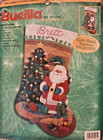 Bucilla Vintage Santa s Lodge Felt Christmas Stocking Kit-sterilized 18 