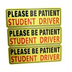 3pcs Please Be Patient Student Driver Magnet Car Signs Car Bumper Sticker Decal