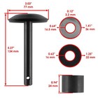 Skid Feet For Snow Plow Atv   Utv Tractor Snow Blade 1 Pair 134x77x16mm