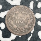 1837 U s  5 Cents Seated Liberty Half Dime Lot jm2301 Silver  No Stars  Sm Date