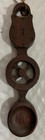 Cillacraft Carved Wooden Welsh Love Spoon With Lock   Wheel Celtic Made In Wales