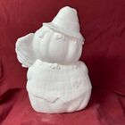 Large Happy Harvest Pumpkin 12  T Scarecrow  Ceramic Bisque Ready To Paint