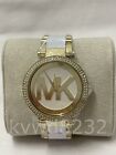 Michael Kors Mk6313 Parker 39mm Mk Logo Dial Two-tone Stainless Women s Watch