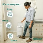 Dekor Eko Classic Diaper Pail Made With 70  Recycled Materials  Hands-free