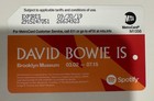 David Bowie Mta Metro Card From 2019 - Young Bowie In Suit  never Used   