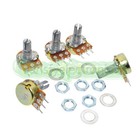 5pcs 50k Ohm 3 Terminal Linear Taper Rotary Potentiometer 50kb B50k Pot