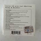 Bellsouth Caller Id With Call Waiting 90 Caller Id Memory Model Ci 43