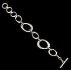 Grace   Heart       Sterling Silver   Brass Heavy Hammered Multi Link Bracelet new 