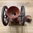 Antique Enterprise No  2 Cast Iron Coffee Grinder Mill Red Paint Eagle Finial