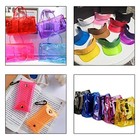  9 Pcs Clear Pvc Vinyl  21cmx30cm Fluorescent Solid Color Transparent Clear Pvc