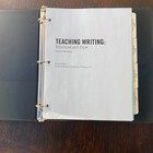 Iew Teaching Writing Structure And Style Seminar Workbook Homeschool Curriculum