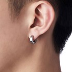2pcs Stainless Steel Loop Earrings For Men Women Small Huggie Hoop Piercing Gift