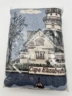 Vtg Crown Crafts Lighthouses Tapestry Throw Blanket Usa 48x67 New Nautical Beach