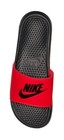 New Mens Nike Benassi Jdi Sandals Slides 343880-605 Red Black