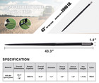 43  2pcs Hay Bale Spear 2000lb Capacity Quick Attach For Skid Steer Tractor Lift