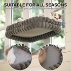 Cat Window Perch  27 15in Double-layer Foldable Pet Hammock large gray 