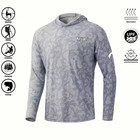 Upf 50  Men s Fishing Hoodie Shirt Uv Sun Protection Quick Dry Tactical Camo Top