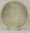 Mid Century Modern  Vintage Globe Hobnail   Swirl Pattern Regency Light